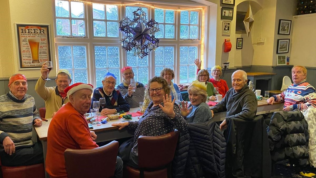 Photo of our walking group Xmas Meal